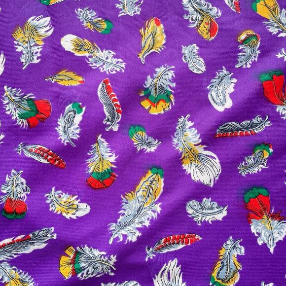 Vintage 70's Feather Sleeveless Bodysuit + Maxi Skirt Sz S Unique Set Boho Retro - Picture 9 of 10